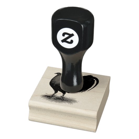 American Gamecock: Bruin Rood Rubberstempel (Stempel)