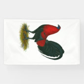 American Gamecock: Bruin Rood Spandoek (Horizontaal)