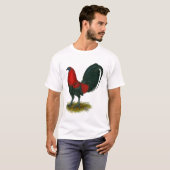 American Gamecock:  Bruin Rood T-shirt (Voorkant volledig)