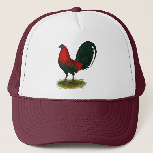 American Gamecock:  Bruin Rood Trucker Pet (Voorkant)