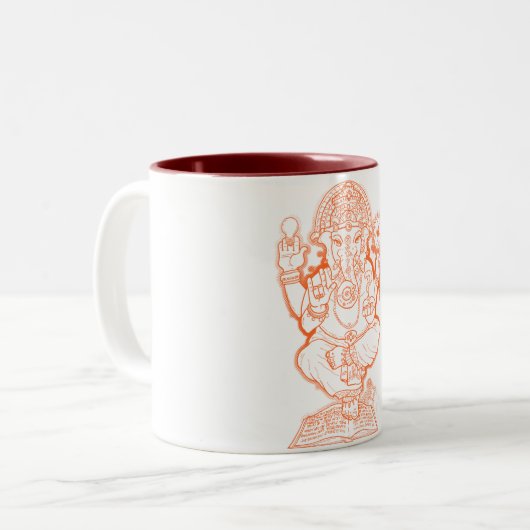 American Ganesh Tweekleurige Koffiemok (Voorkant links)