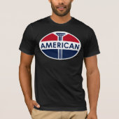  American Gas Station-platte versie T-shirt (Voorkant)