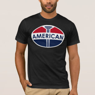American Gas Station-platte versie T-shirt