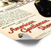 American Gentleman Shoes ad, W.W. 2 Era, 1943 Poster (Hoek)