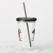 American Geology Rock Hammer Logo-  Acryl Drinkbeker (Links)