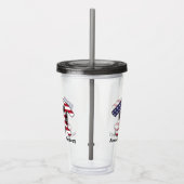 American Geology Rock Hammer Logo-  Acryl Drinkbeker (Rechts)