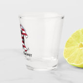American Geology Rock Hammer Logo-  Shot Glas (Rechts)