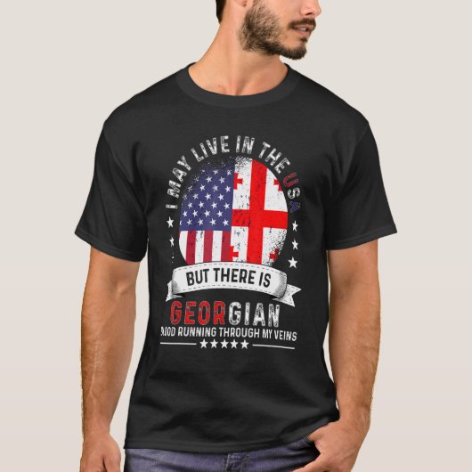 American Georgian Home in US Patriot American Geor T-shirt (Voorkant)