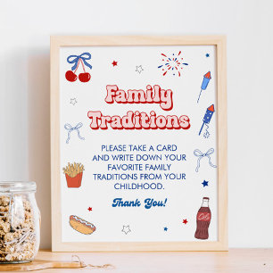 American Girl Baby Shower Familie Tradities Spel Poster