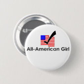 American Girl Button (Voorkant /achterkant)