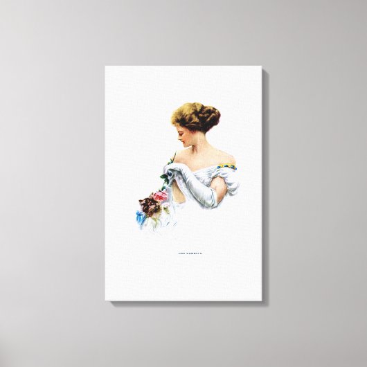 American Girl - Odd Moments van Harrison Fisher Canvas Afdruk (Voorkant)