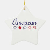 American Girl Stars Keramisch Ornament (Voorkant)