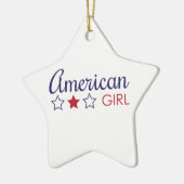 American Girl Stars Keramisch Ornament (Links)