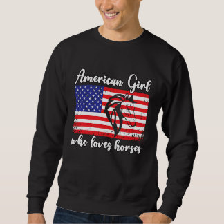 American girl who loves horses rider 4 trui