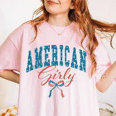 American Girly Shirt, Coquette 4 juli T-shirt