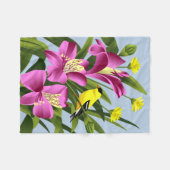 American Goldfinch Art Gifts Fleece Deken (Voorkant (Horizontaal))