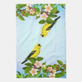 American Goldfinch Bird Hand Towel Theedoek (Verticaal)