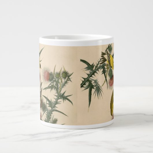 American Goldfinch by Audubon Bird Painting   Grote Koffiekop (Voorkant)