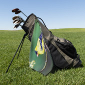 American Goldfinch Golf Towel Golfhanddoek (Groen)