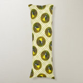 American Goldfinch Songbird Originele foto Lichaamskussen (Voorkant Verticaal)