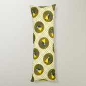 American Goldfinch Songbird Originele foto Lichaamskussen (Achterkant (Verticaal))