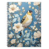 American Goldfinch William Morris Inspired Notitieboek (Voorkant)