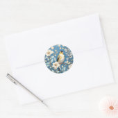 American Goldfinch William Morris Inspired Ronde Sticker (Envelop)