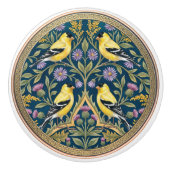 American Goldfinches Bird Ceramic Pull Knob Keramische Knop (Voorkant)