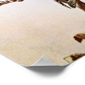 American Goldfinchs Bird Illustration Poster (Hoek)