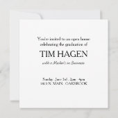 American Gothic Afstudeerfeest Kaart (Achterkant)