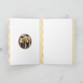 American Gothic Afstuderen Cameo on Gold Sheen Kaart (Binnen)