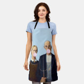 American Gothic blazen roze bubble gum Schort (Gedragen)