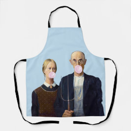 American Gothic blazen roze bubble gum Schort