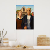 American Gothic by Grant Wood Poster (Keuken)