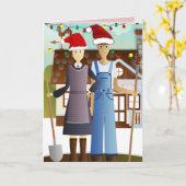 AMERICAN GOTHIC CHRISTMAS CARD KAART (Gele Bloem)