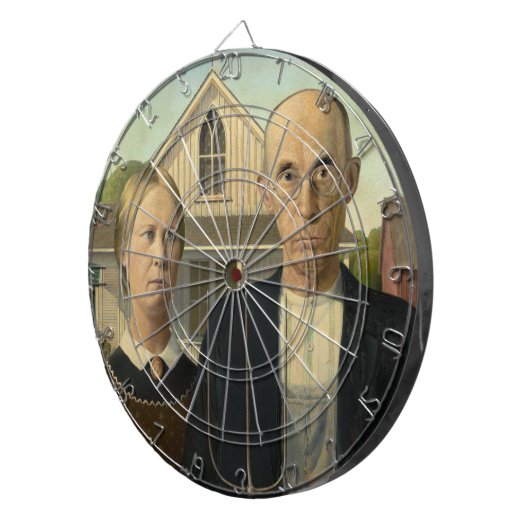 American Gothic Dart Board Dartbord (Voorkant Rechts)