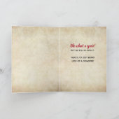 American Gothic Gelukkig Nieuwjaar Laat de Goede T Feestdagen Kaart (Binnen)