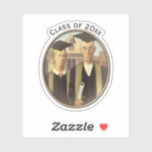 American Gothic Graduation Cameo  Sticker (Vel)