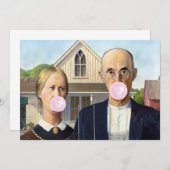 American Gothic Grant Wood Kaart (Voorkant / Achterkant)