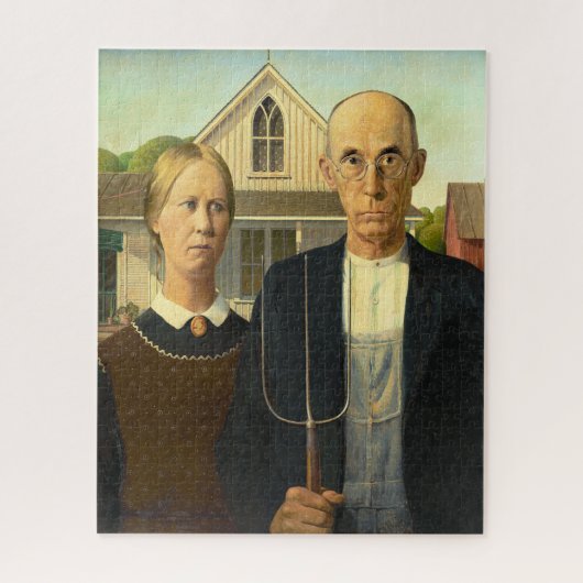 American Gothic │ Grant Wood Legpuzzel (Verticaal)