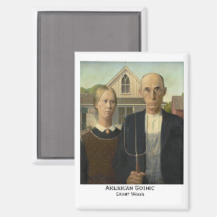 American Gothic, Grant Wood Magneet