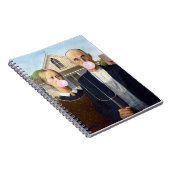 American Gothic Grant Wood Notitieboek (Rechterzijde)