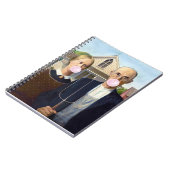 American Gothic Grant Wood Notitieboek (Linkerzijde)