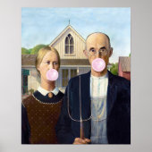 American Gothic Grant Wood Poster (Voorkant)