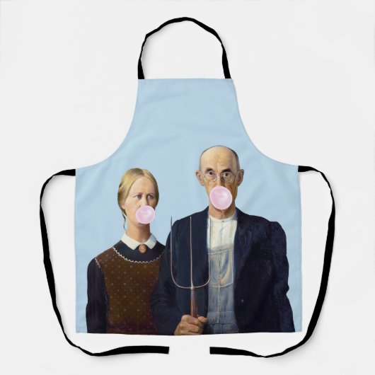 American Gothic Grant Wood Schort (Voorkant)