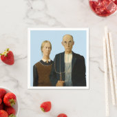 American Gothic Grant Wood Servet (Insitu)