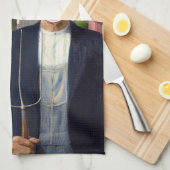 American Gothic Grant Wood Theedoek (Quarter Fold)