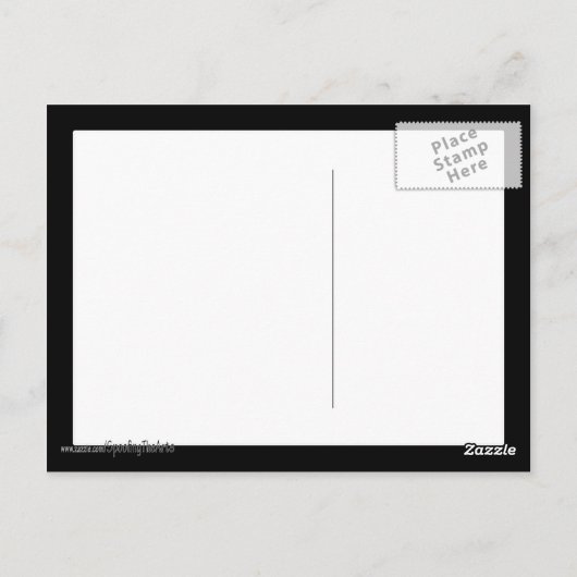 American Gothic Halloween Briefkaart (Achterkant)