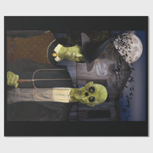 American Gothic Halloween Cadeaupapier