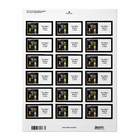 American Gothic Halloween Etiket (Full Sheet)